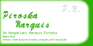 piroska marquis business card